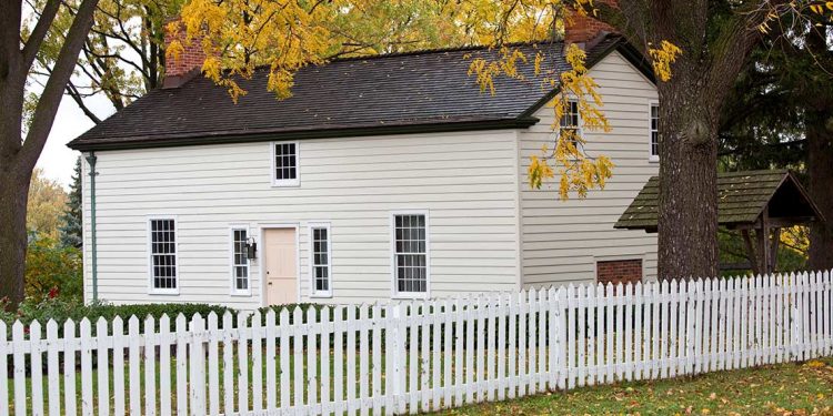 White colonial house