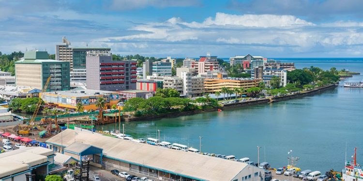 City centre of Suva in Fiji