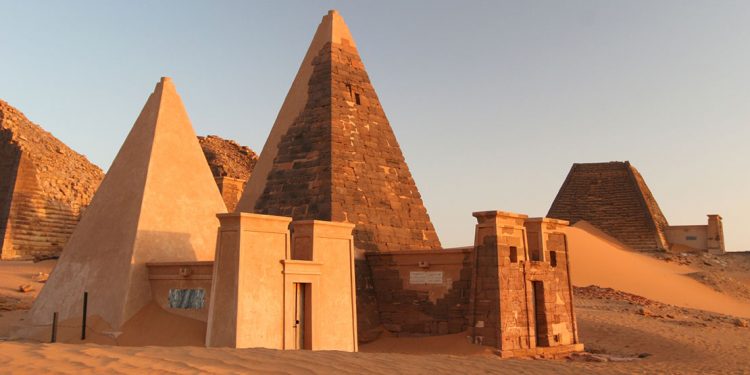 pyramids of Meroe in Sudan