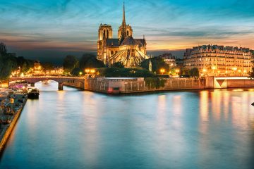 Seine River with Notre Dame in background