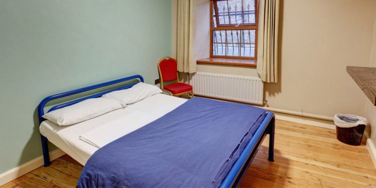 Inside a private hostel room in Isaacs Hostel in Dublin