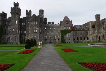 The exterior and grounds of Ashford Castle Hotel
