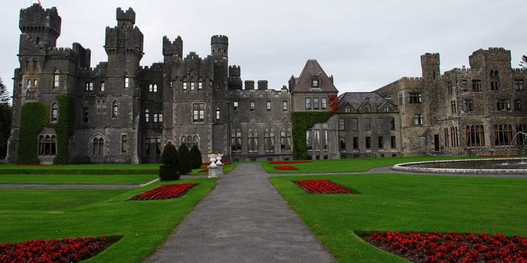 The exterior and grounds of Ashford Castle Hotel