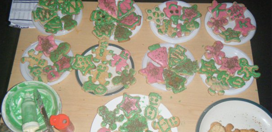 Finished Christmas cookies