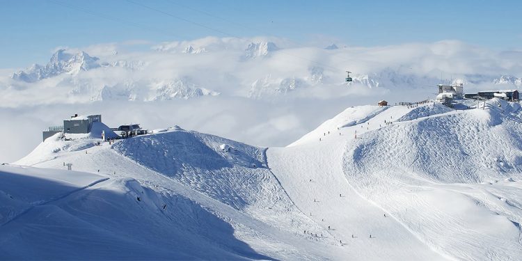 Ski hill at Verbier, Switzerland
