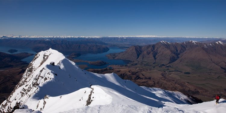 Ski hill in Wanaka, New Zealand