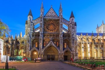 Front entrance to Westminster Abbey