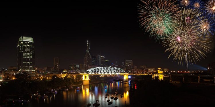 Fireworks over Nashville
