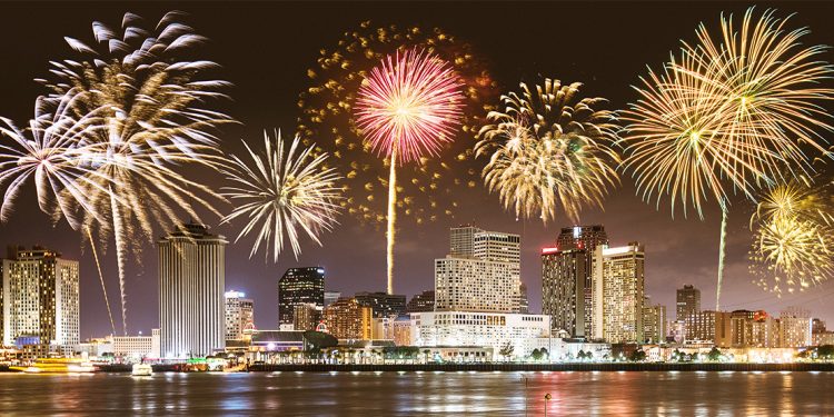 Fireworks over New Orleans