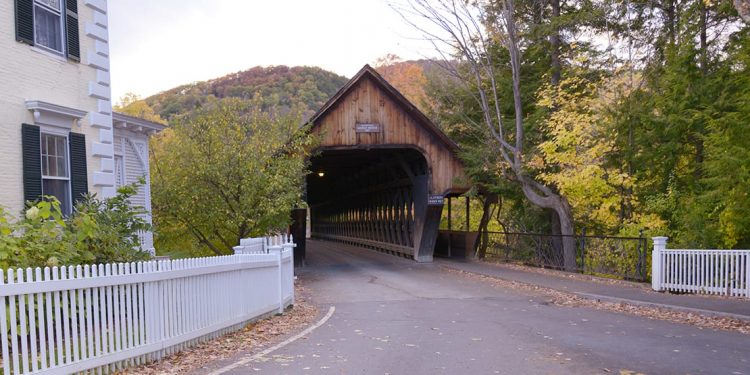 Covered bridge, Woodstock, Vermont