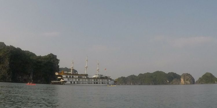 Cruise ship in Halong Bay, Vietnam