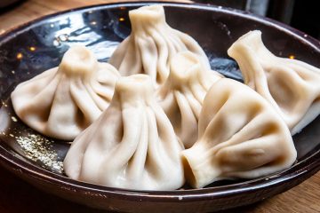 Dumplings in a bowl.