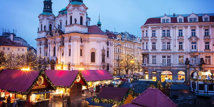 Christmas market in Prague.