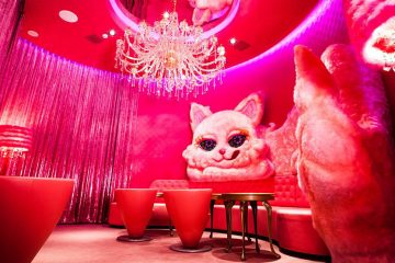 Pink room inside Kawaii Monster Cafe