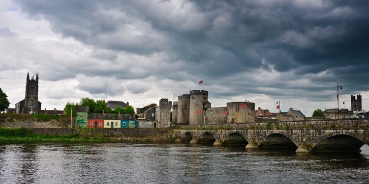 Bridge and river in Limerick.