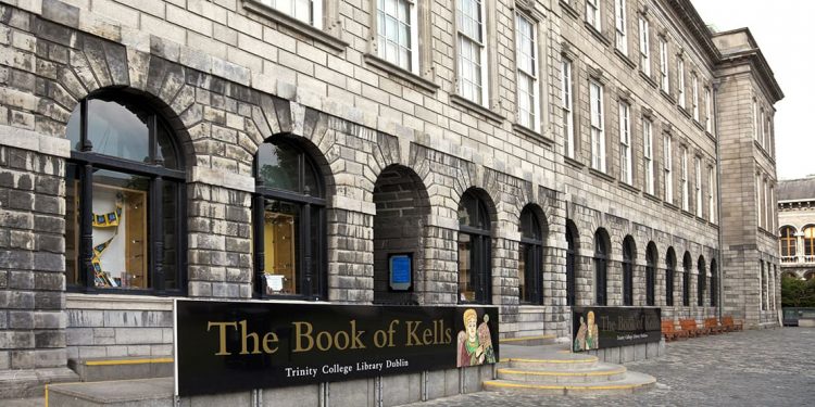 Trinity College Library, home to the Book of Kells
