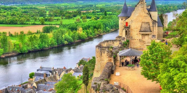 Loire River with castle