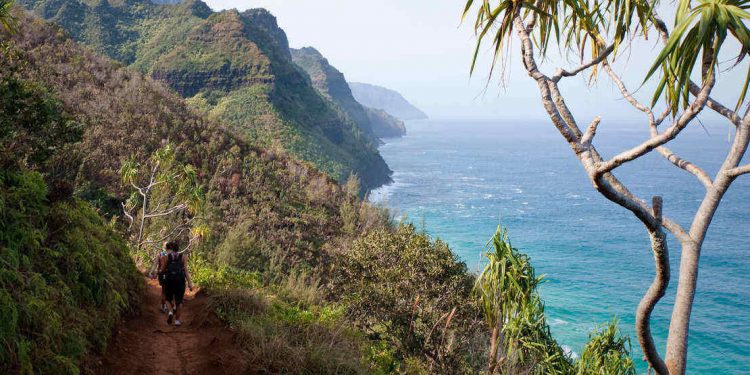 kalalau trail in Hawaii