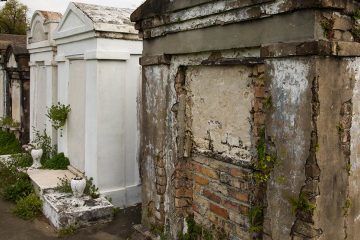 Tombstones at St. Louis Cemetery in New Orleans