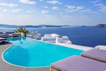 Pool by the Aegean Sea