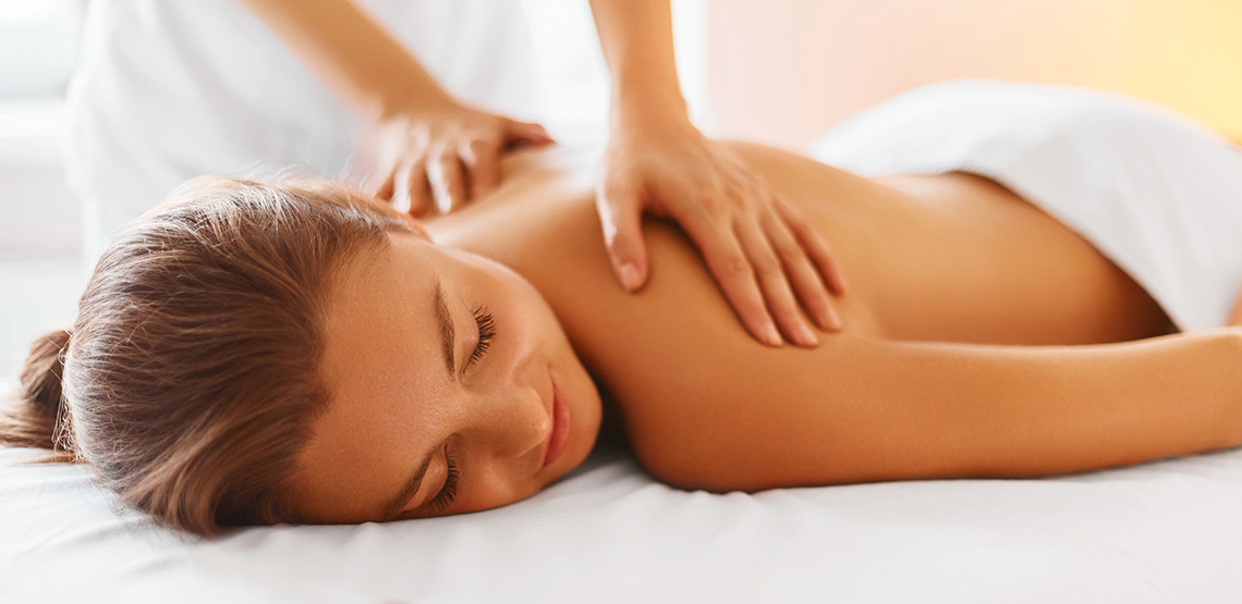Woman receiving a massage