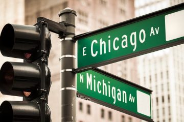 Magnificent Mile Street Sign in Chicago