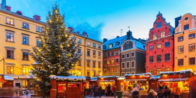 Christmas market in Sweden