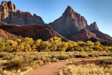 Pa'rus trail in Zion National Park