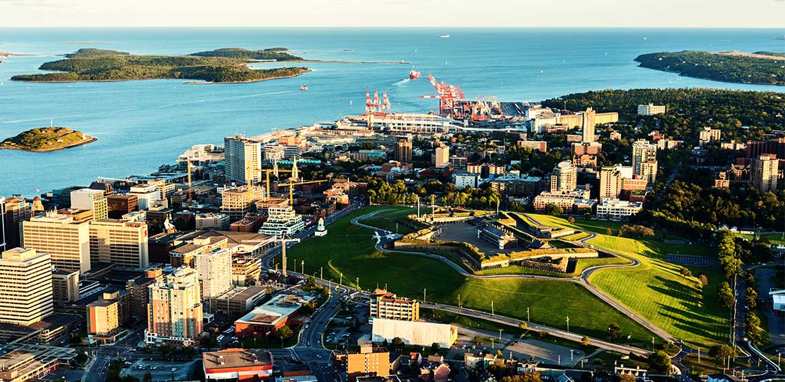Overhead view of Halifax
