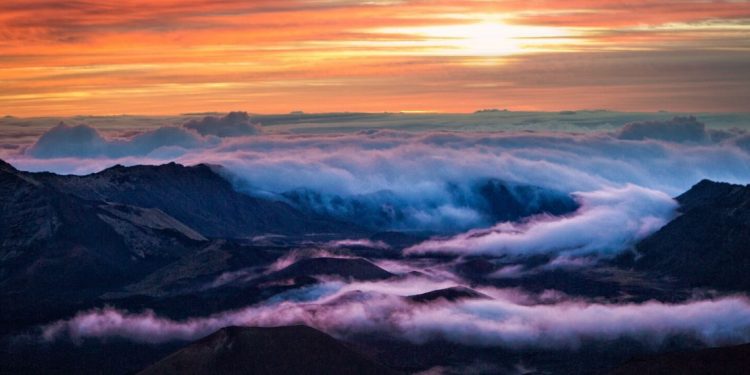 sunrise at Haleakala
