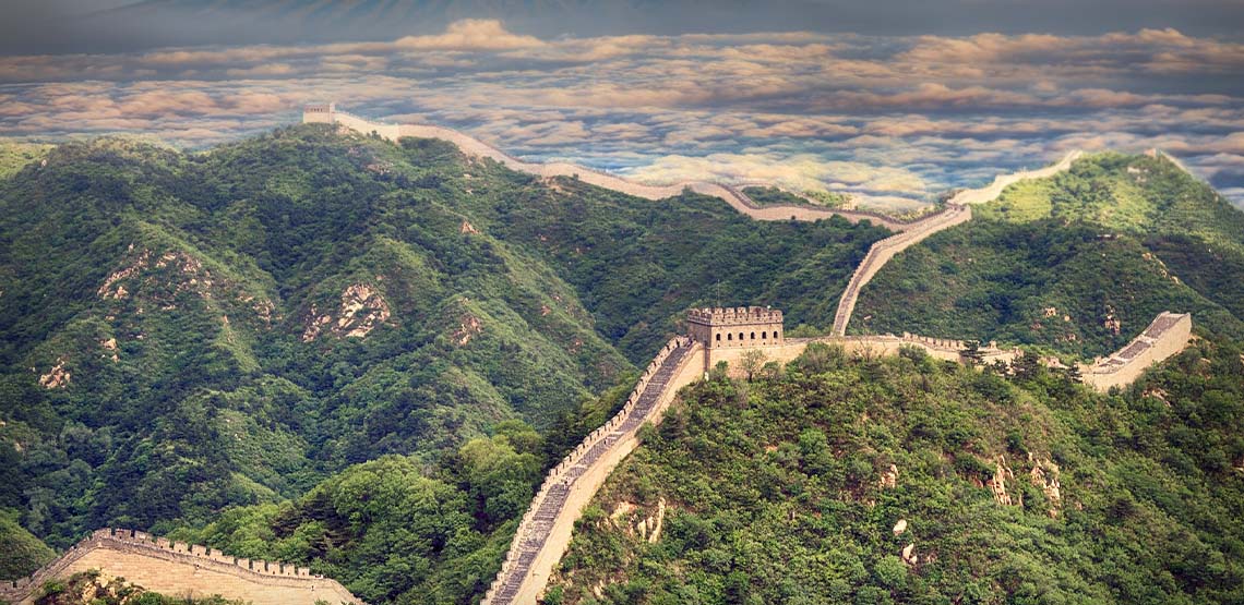 The Great Wall of China landscape.